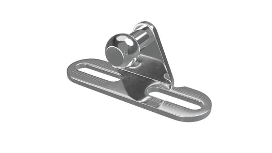 Cabinet Bracket - R/Angle Int 10MM Ball Slotted 16MM Cent