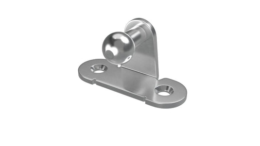 Cabinet Bracket - R/Angle Int 10MM Ball 16MM Cent W/Holes