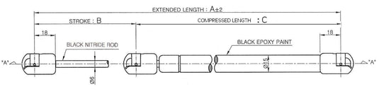 8/18 Gas Strut