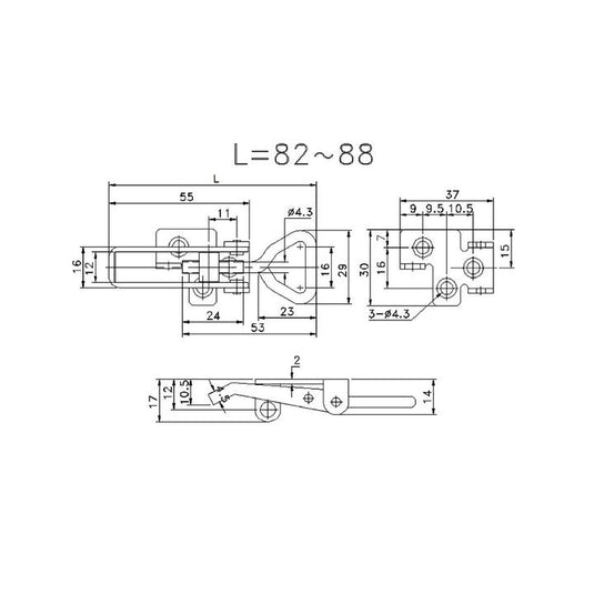 Over Centre Hooks & Latches