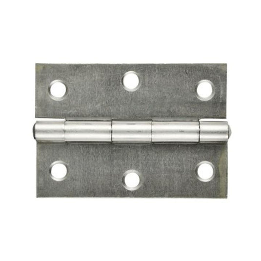 Butt Hinge 85X60X1.6mm Bright Steel Fixed Pin