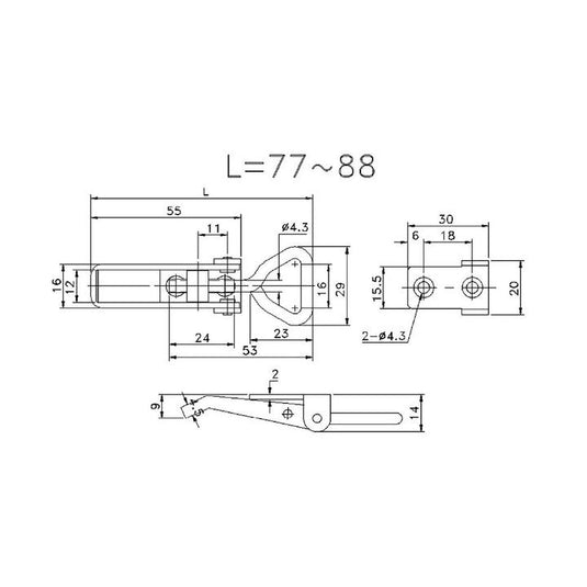 Over Centre Hooks & Latches