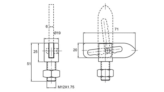 ANTI LUCE FASTENERS ZINK PLATED