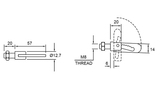 ANTI LUCE FASTENERS ZINK PLATED