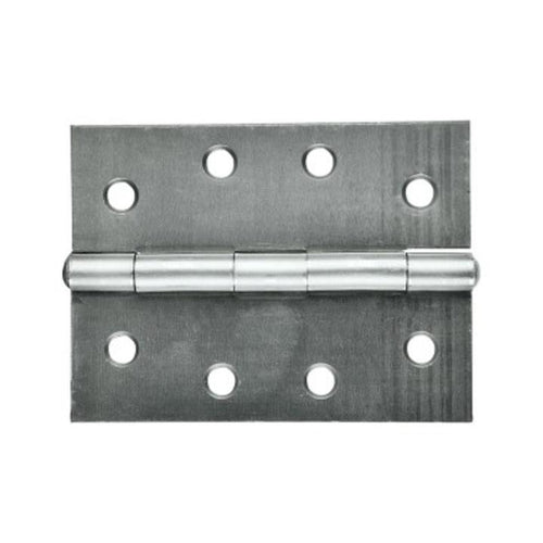 Butt Hinge 100X75X1.6mm Bright Steel Fixed Pin