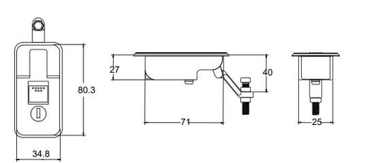 Compression Lock Small Chrome