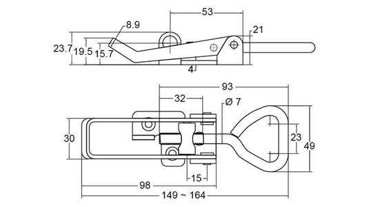 Over Centre Hooks & Latches