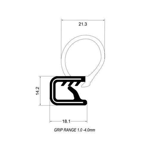 Pinchweld Side Mount Grip 1-4MM