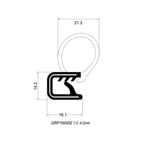 Pinchweld Side Mount Grip 1-4MM