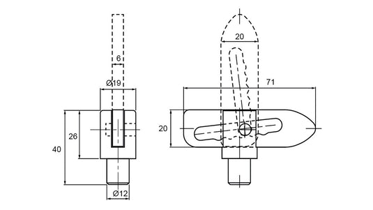 ANTI LUCE FASTENERS ZINK PLATED