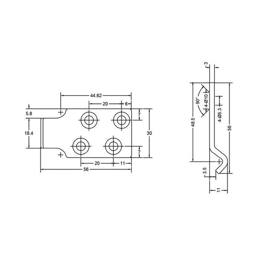 Catch Plate Bent Suit 702