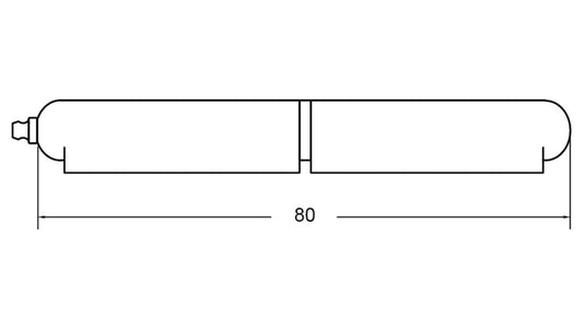 Weld-On Pintle Bullet Hinge