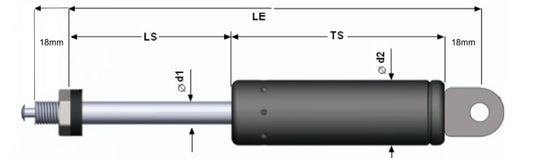 Rigid Locking Gas Strut 10/27